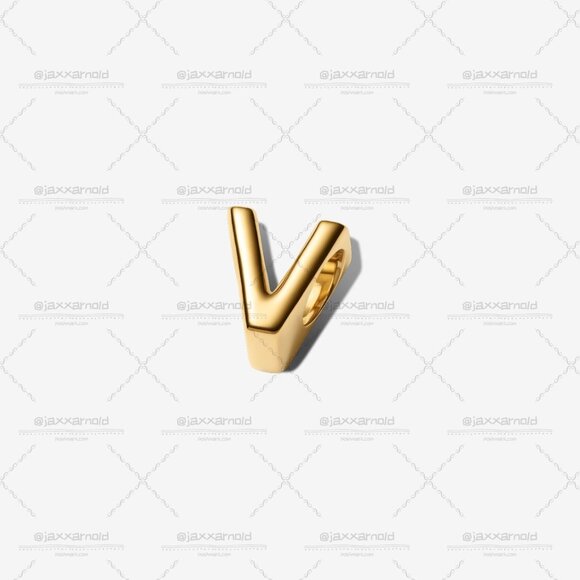 Pandora Letter V Alphabet Charm - Picture 2 of 6